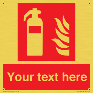 Custom Fire extinguisher Sign